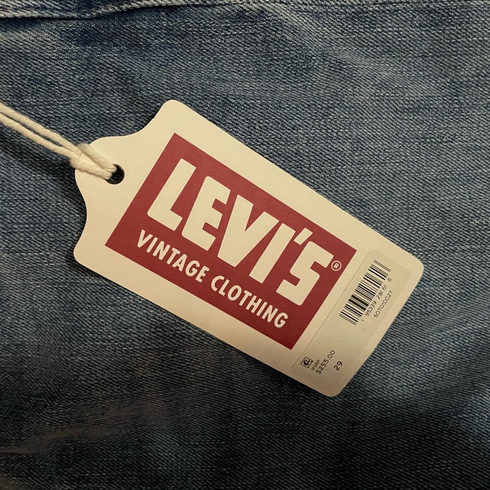 LEVI’S 1950’s Vintage Clothing 701 Jeans NWT Sz 29 Teen Doll - Picture 15 of 15